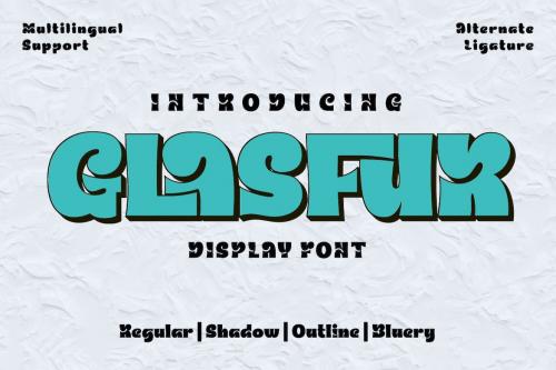 Glasfur - Bubble Display Font