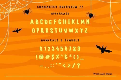 Spooky Slime - a Halloween Spooky Typeface