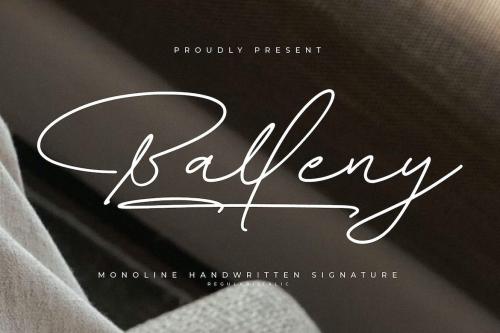 Balleny Monoline Handwritten Signature