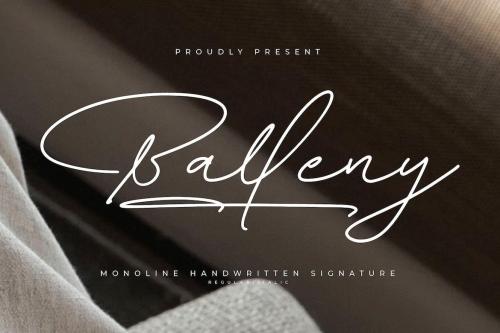 Balleny Monoline Handwritten Signature