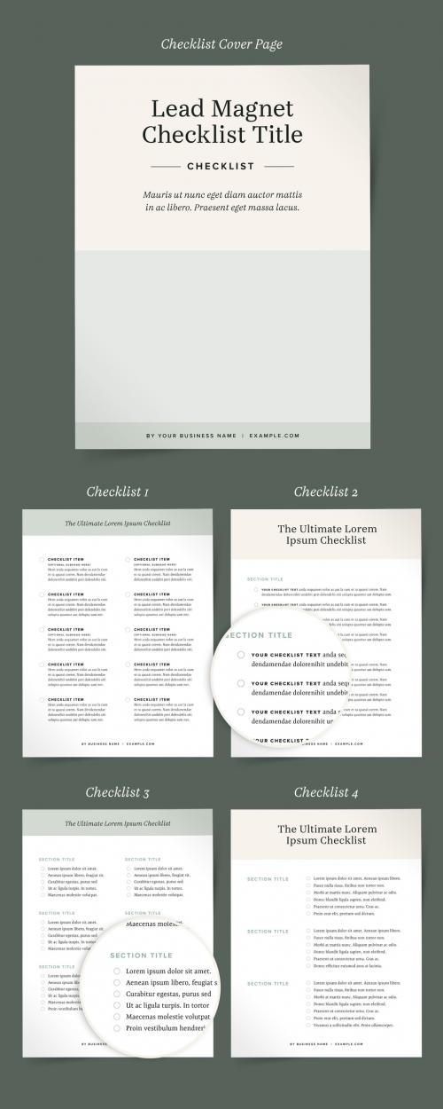 Checklist Booklet Layouts - 223446832