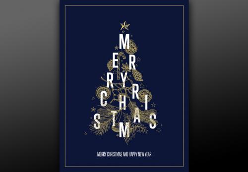 Christmas Card Layout - 223782140