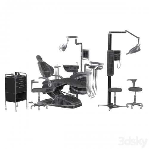 dental chair unit set (hospital equipment VOL 3)