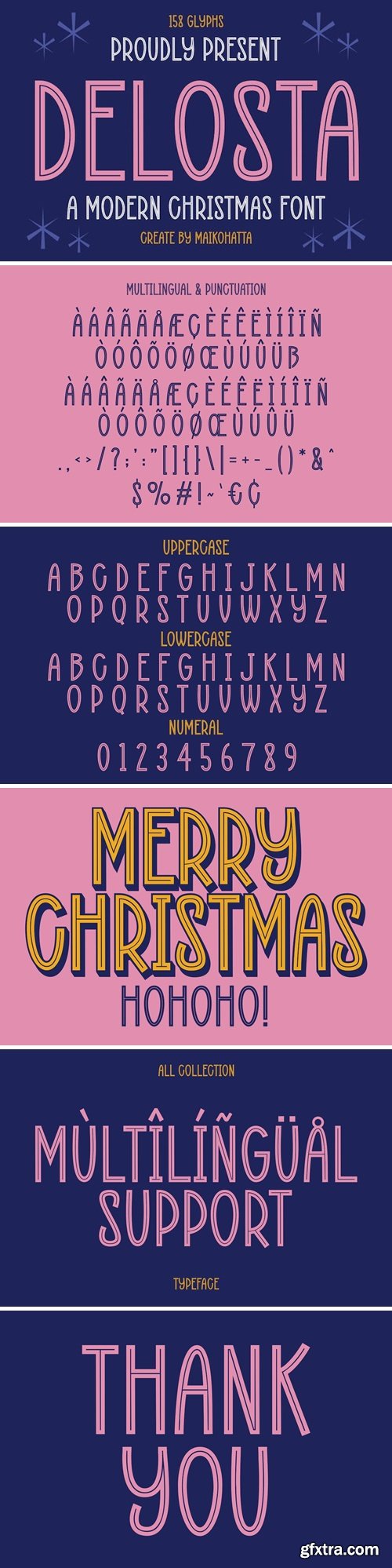 Deslosta - Modern Christmas Font