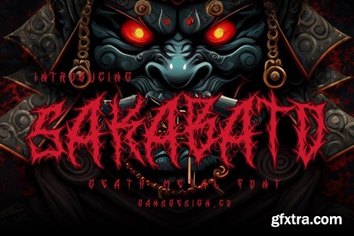 Sakabato Blackleter Metal Horror Font EN35678