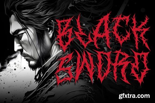 Sakabato Blackleter Metal Horror Font EN35678