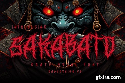 Sakabato Blackleter Metal Horror Font EN35678