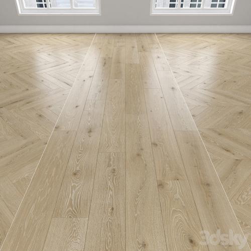 Parquet Oak, 3 types: herringbone, linear, chevron.