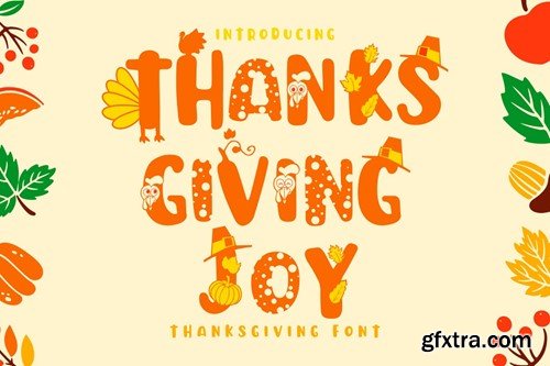 Thanksgiving Joy -Various Fun Font D7LS9DR