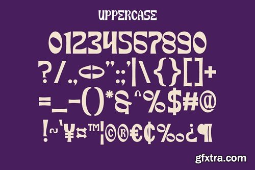 Granico - Psychedelic Display Font QQWA8VD