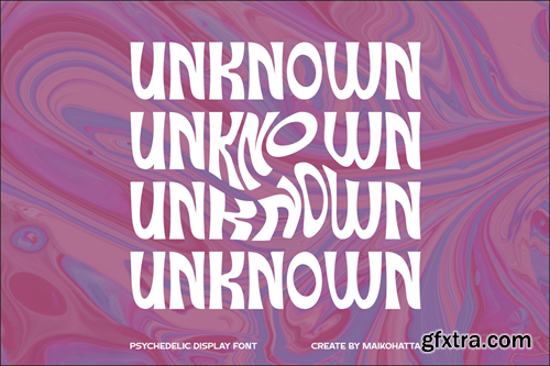 Granico - Psychedelic Display Font QQWA8VD