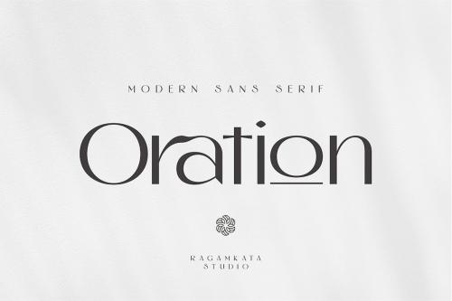 Oration - Beauty Product Typeface