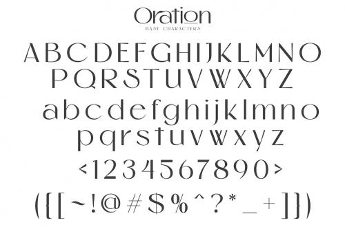 Oration - Beauty Product Typeface