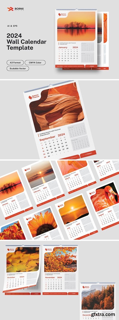 2024 Calendar Template CT3EWDW