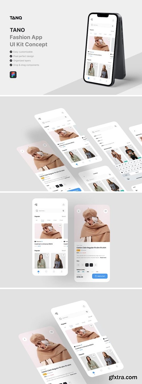 TANO - Fashion App UI Kit D836QGF