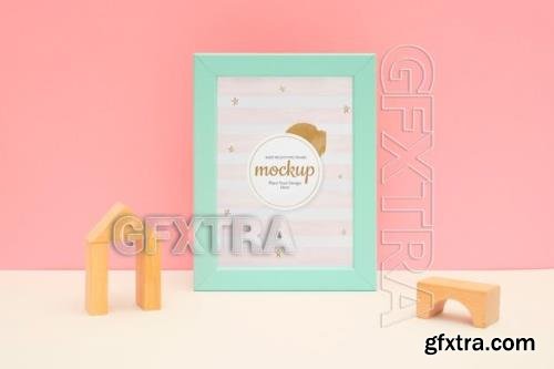 baby milestone frame mockup design 84418303