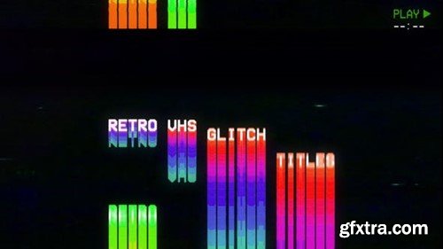 Videohive Retro VHS Glitch Titles 49000468