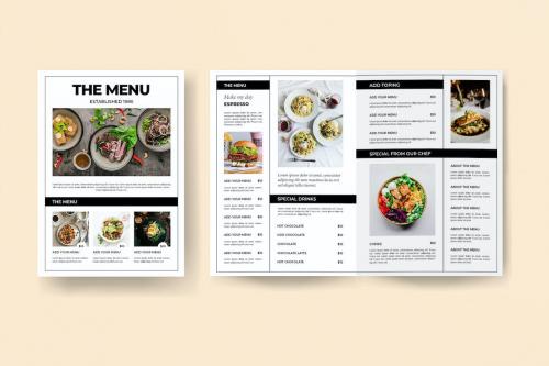 Bifold Food Menu Flyer