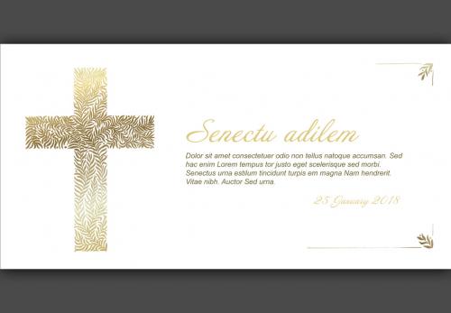 Funeral Card Layout  - 224597084