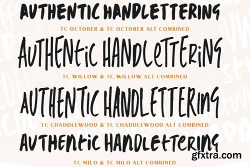 The Full’A’Quirks Handwritten Font Pack W35C9KY