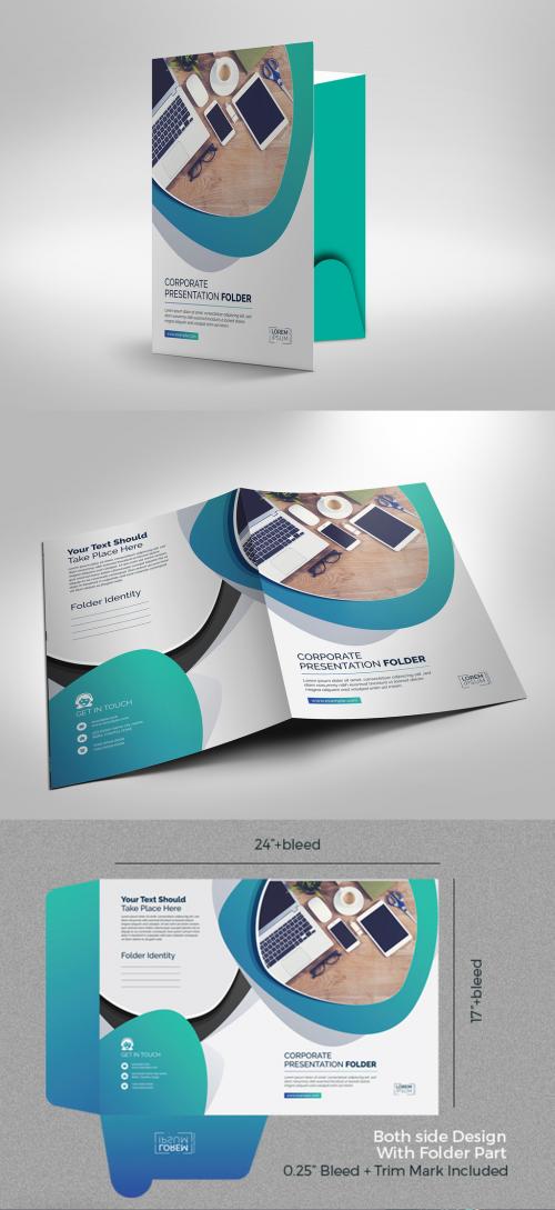 Gradient Presentation Folder Layout - 224901035