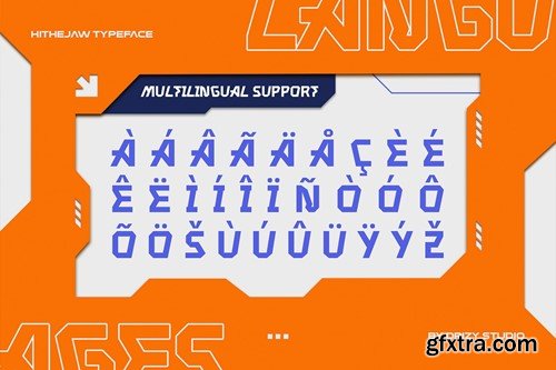 Hithejaw - Modern Experimental Font M2HLYEU