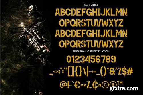 Sparated - Modern Stencil Typeface X4APKWP