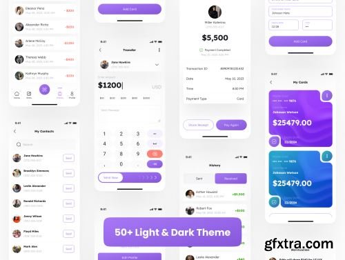 Money Transfer App UI Kit Ui8.net