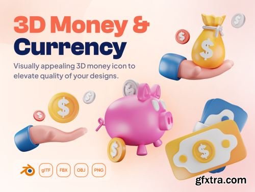 Mony - Money & Currency 3D Icon Set Ui8.net