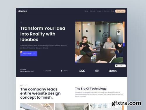 Ideabox - Website Template for Framer Ui8.net