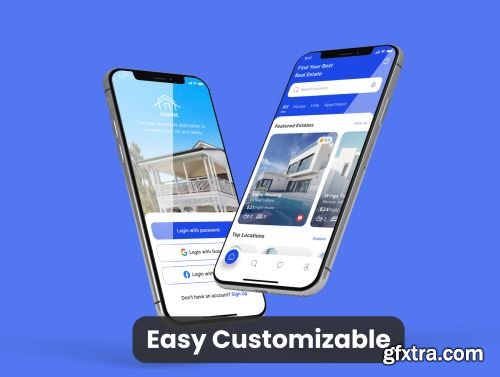 HOMME - Real Estate App UI Kit Ui8.net