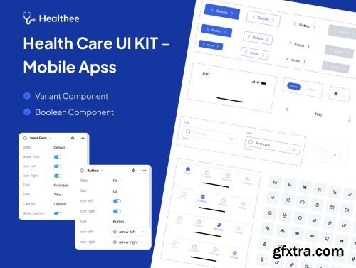 Healthee - Healthcare Mobile App UI KIT Ui8.net