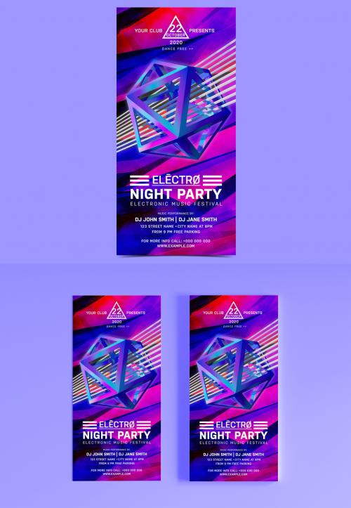 Night Club Party Flyer Layout - 226853239