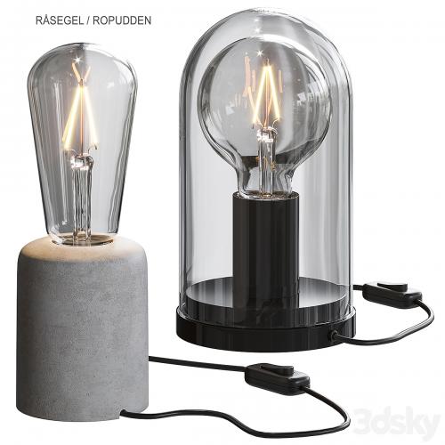 IKEA RÅSEGEL / ROPUDDEN Table lamp