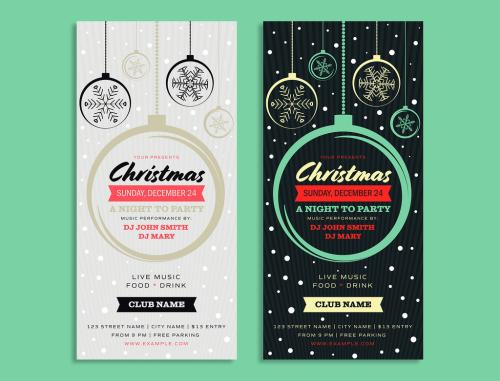 Christmas Party Flyer Layout - 228015732