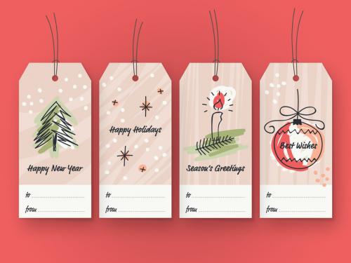 Christmas Gift Tag Set - 228172487