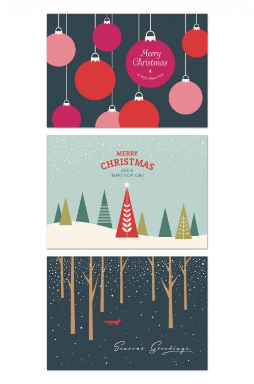 Christmas Card Layout Set - 228172490