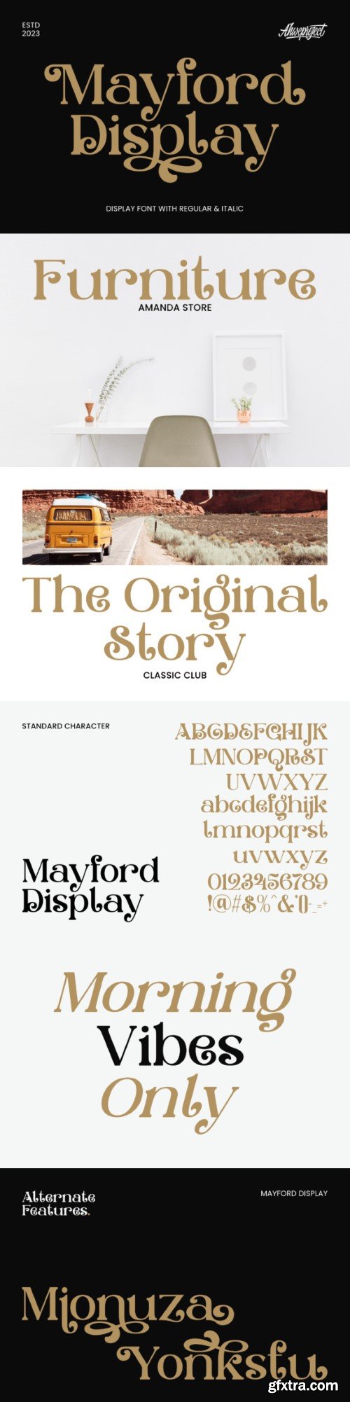 Manford Display Font