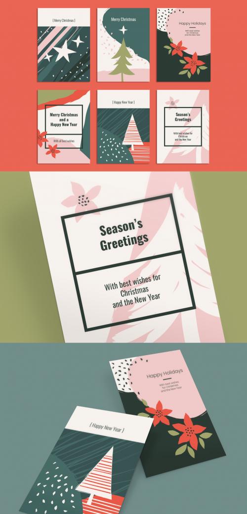 Christmas Card Layout Set - 228172503