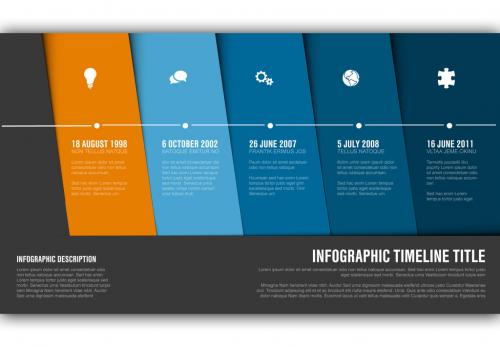 Infographic Layout with Diagonal Blocks - 229410657