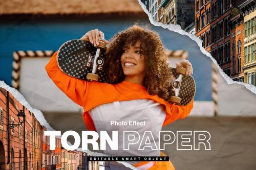 Torn Paper Effect Template