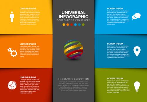 Three Column Inforgraphic Layout - 229810417