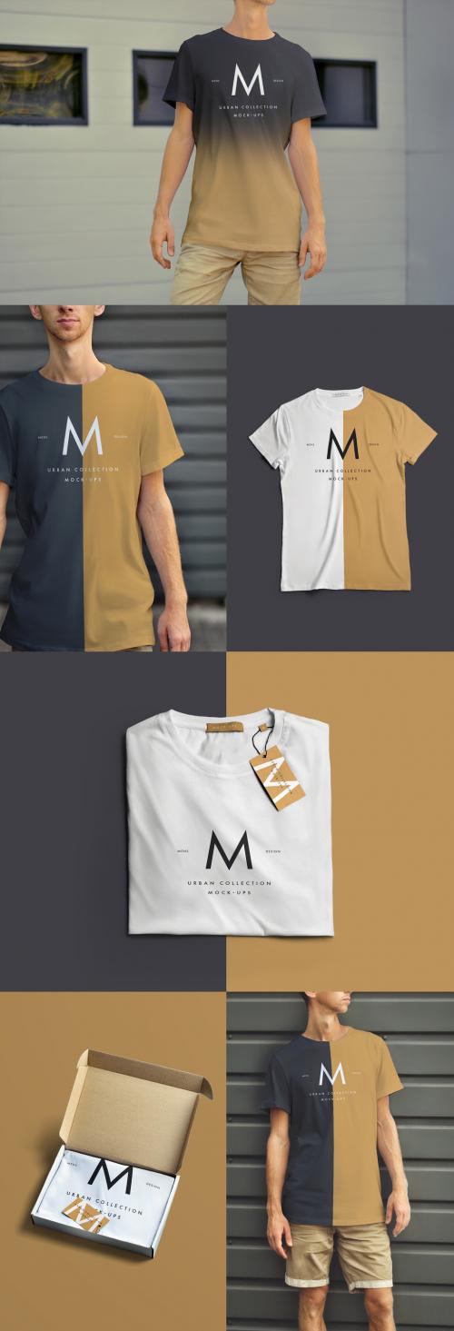 T-Shirt Product Mockup Set - 229825127