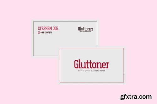 Gluttoner Vintage & Bold Slab Serif Font 2BCAPSJ