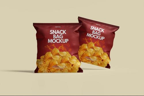 Snack Pouch Packaging Mockup