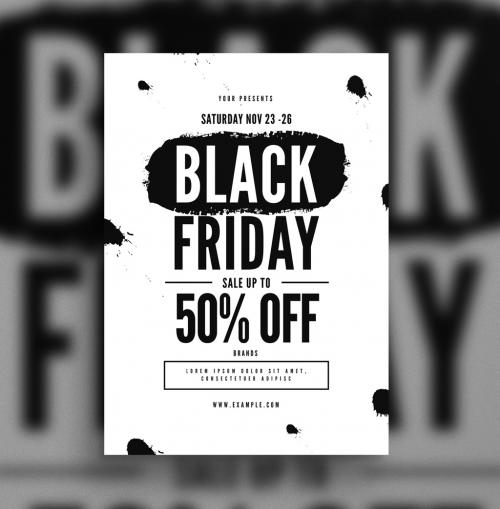 Black Friday Flyer Layout - 230700425