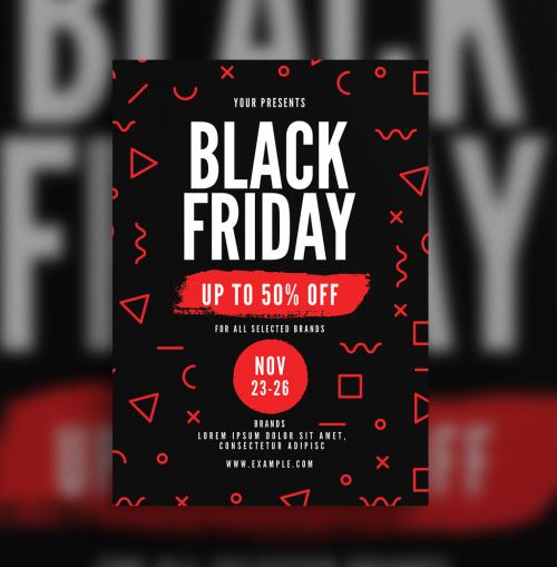 Black Friday Flyer Layout - 230700691