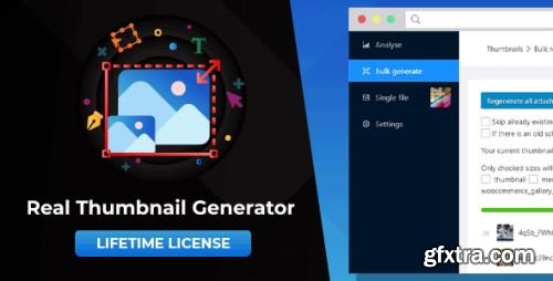 CodeCanyon - Real Thumbnail Generator: Efficiently force regenerate thumbnails in bulk (or single) in WordPress v2.6.62 - 18937507 - Nulled