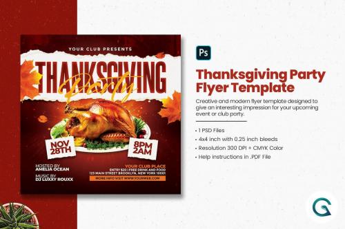 Thanksgiving Party Flyer