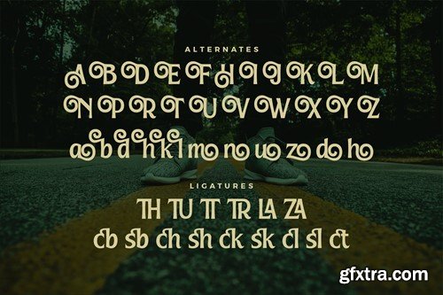 Huntrela A Modern Display Font XCSCXLF